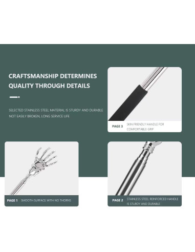 Rascador de Espalda Telescópico de...