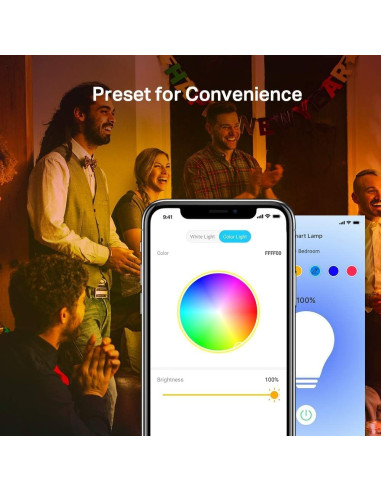 Bombilla LED inteligente Wi-Fi
